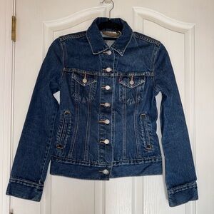 Levi's Dark Blue Red Tab Jean Jacket Size Small